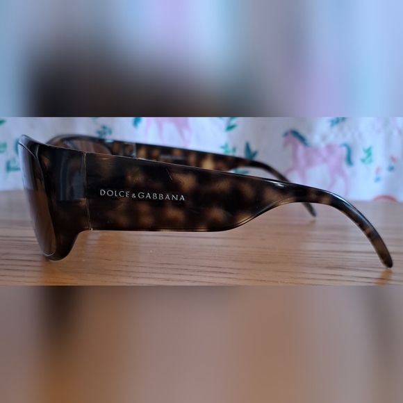 Vintage Dolce & Gabbana 502/73 Tortoise Aviator Neutral Sunglass Glasses Frames main image 4